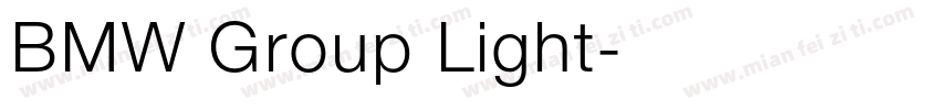 BMW Group Light字体转换